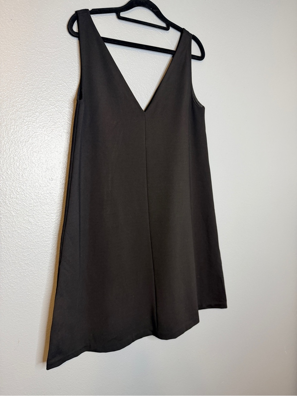 Everlane Black V-Neck Sleeveless Tank Oversized Dress 4